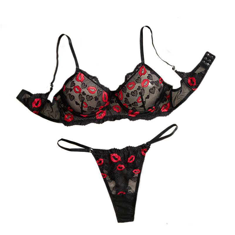 Ensemble de lingerie sexy en d - Sheer Bra Lace avis et prix